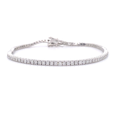 Sterling Silver 2CTW Lab Grown Diamond Bracelet SDM-11314